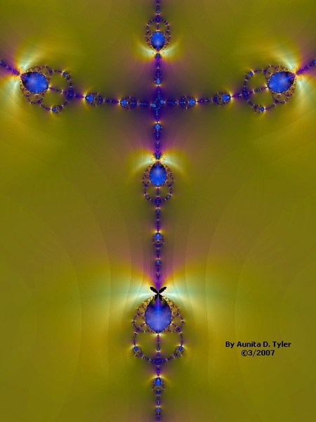 Blue And Gold Cross