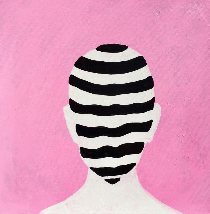 (sold )HUMAN, 40*40*4cm, 2021