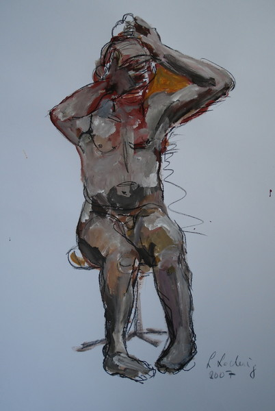 man  with apple on the head