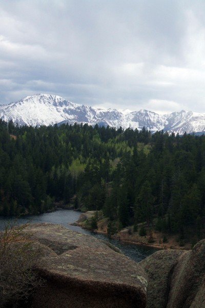 Pikes Peak from Rampart Reservoir