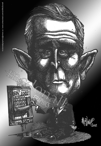 Bush Caricature