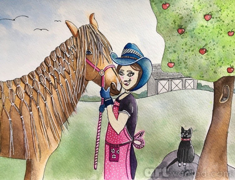 A beautiful day with my horse
