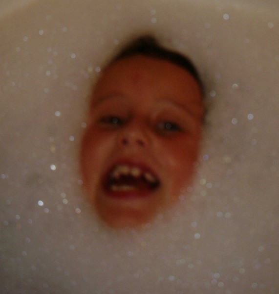 bathtime bubble hairstyle