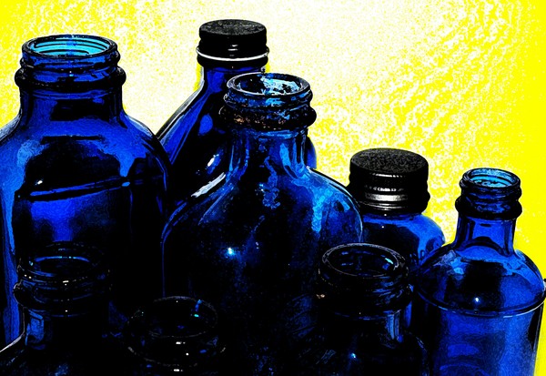 BLUE BOTTLES