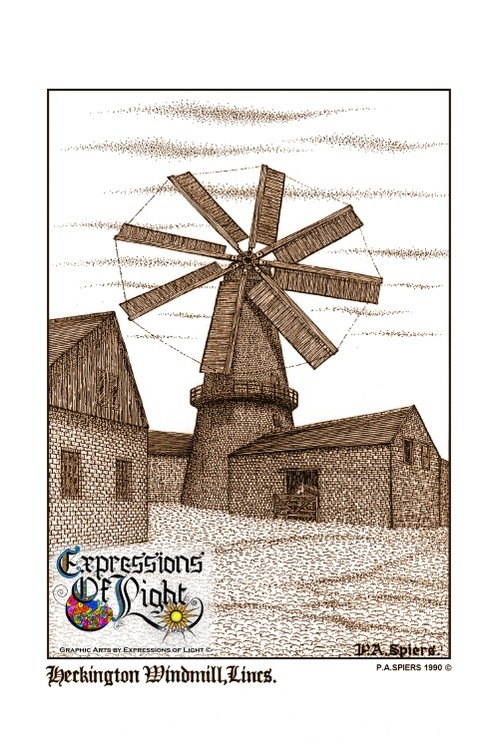 ExpoLight-Graphic-Arts-Heckington-Windmill-1990-0001 (Pen-&-Ink-Sepia-SP)