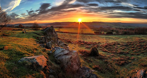Beacon Hill Sunset Panoramic