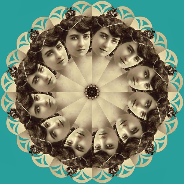 KALEIDOSCOPE PRETTY VICTORIAN LADY