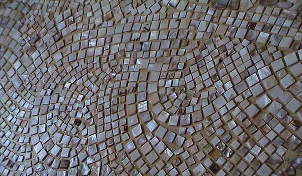 mother of pearl wallmosaik