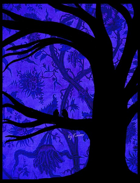 Tree in the Blue Garden