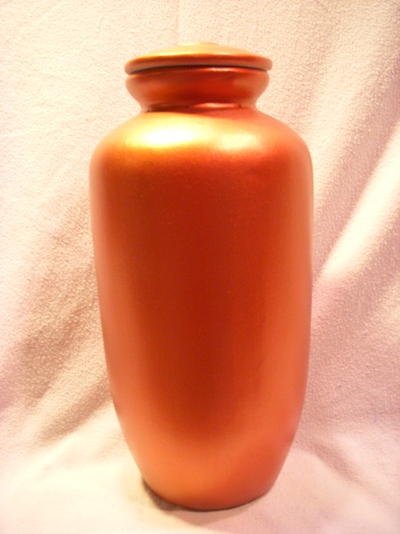 Copper Solid Tall Modern Bio Urn