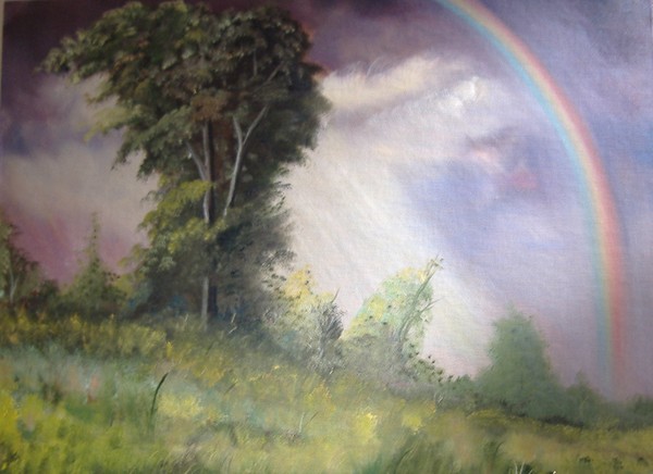 THE PROMISE circa 1987 oil on panel