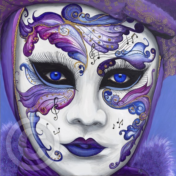 Purple Carnival Mask