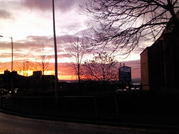 Firey sky.
