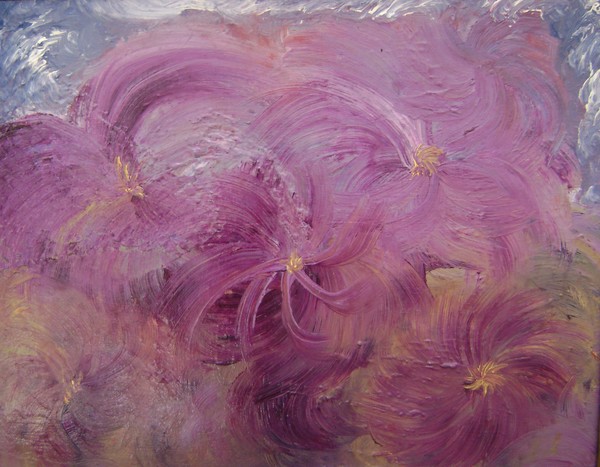 Purple Passion ,canvas 14x18