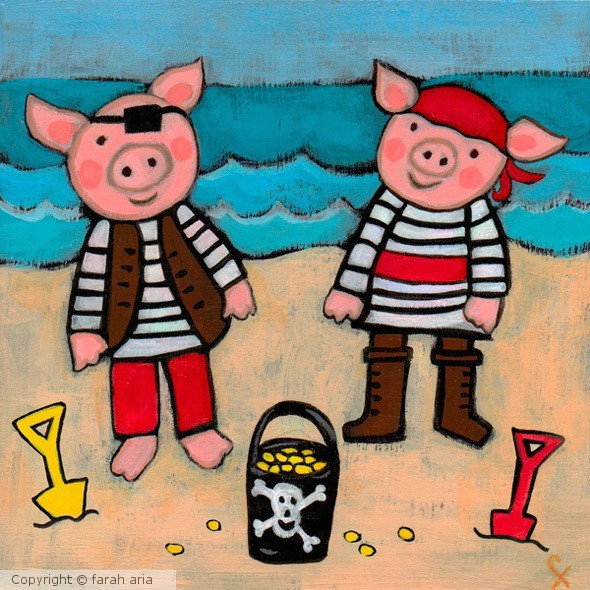 Pirate Piggies by Farah Aria