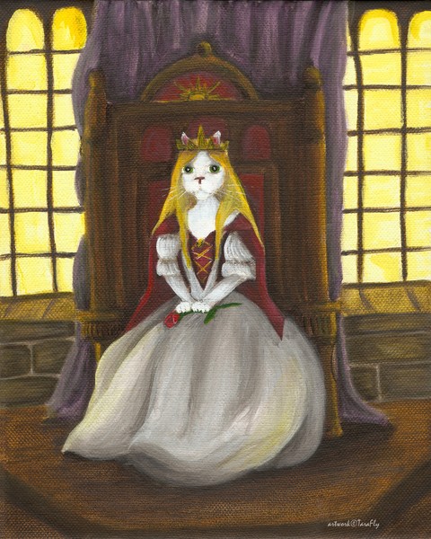 Cat Art - Queen Guinefurre
