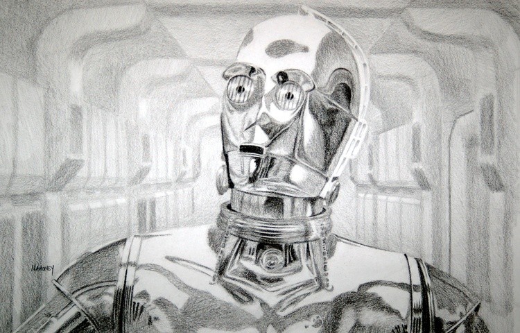 C3PO Original Star Wars Opening Scenes