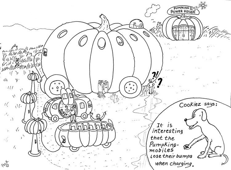 The electric pumpking charging continues