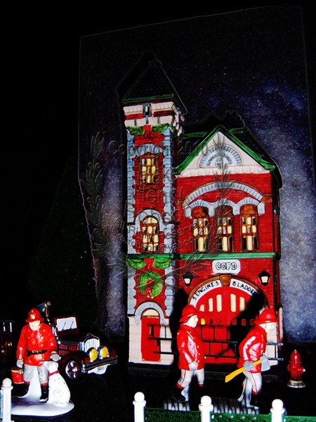 Department 56 Christmas Village Digital Art