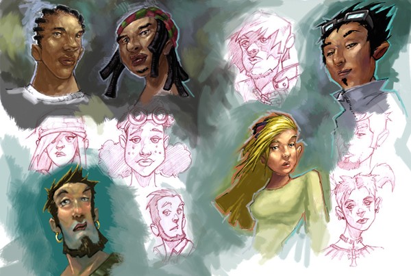 Portrait doodles