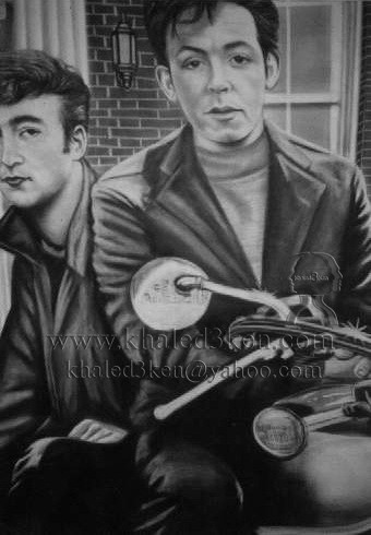 DRAWING PORTRAIT JOHN LENNON AND BEATLES LIFE STORY AND MARK DAVID CHAPMAN KHALED3KEN (45)