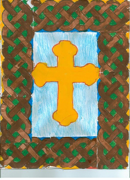 Yellow cross fenced