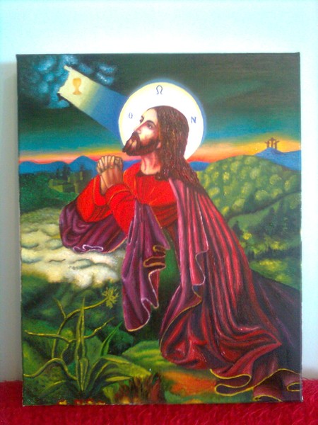 Jesus in Gethsemane garden