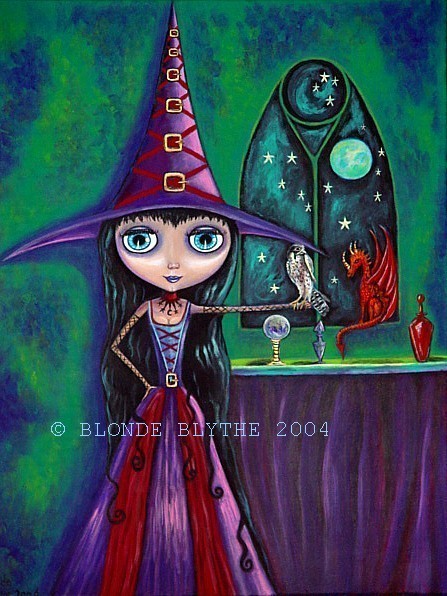 BLYTHE WITCH WITH FALCON & DRAGON