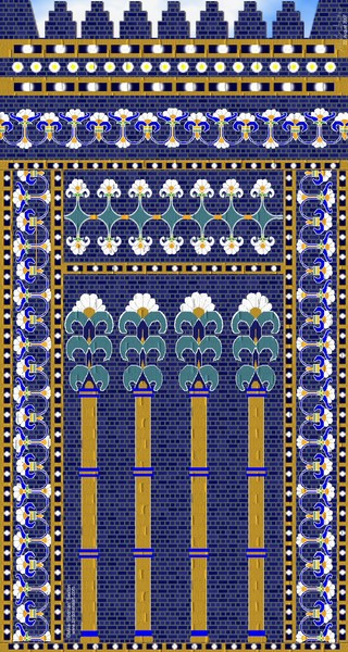Ishtar Gate's Wall of Flowers