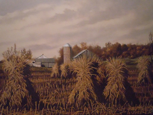 Amish Farm In Autumn