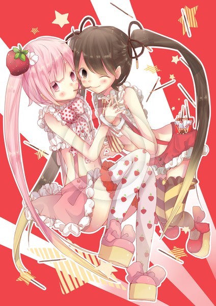 chocolate x strawberry pocky