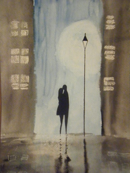 lovers sharing a moment