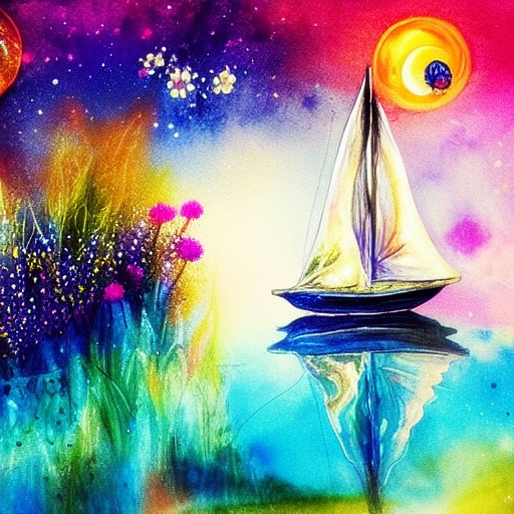 Moonlight sailing