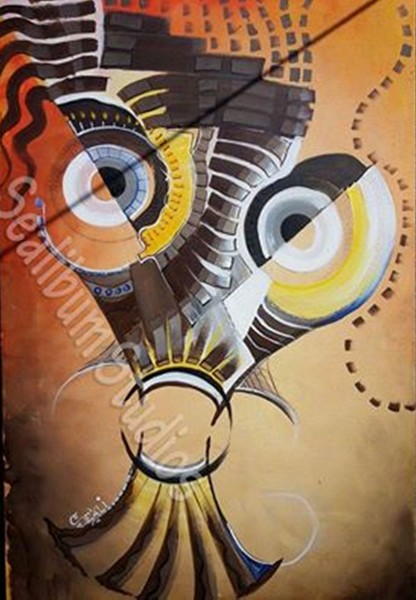 ABSTRACT AFRICAN PAINTING