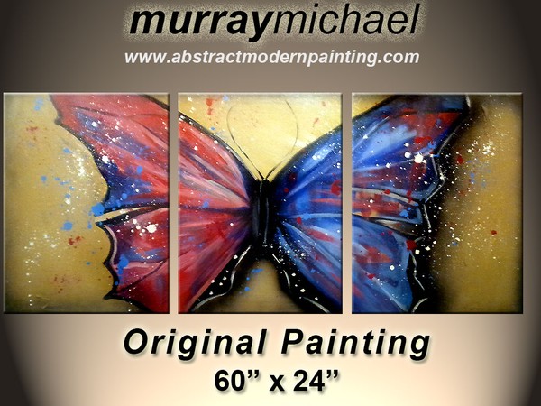 abstract painting butterfly