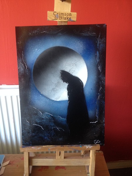 Batman spray paint art