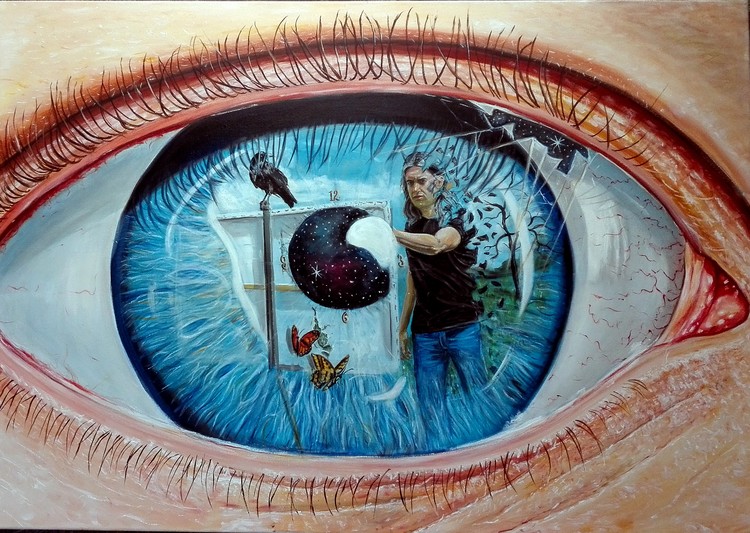 In your eye