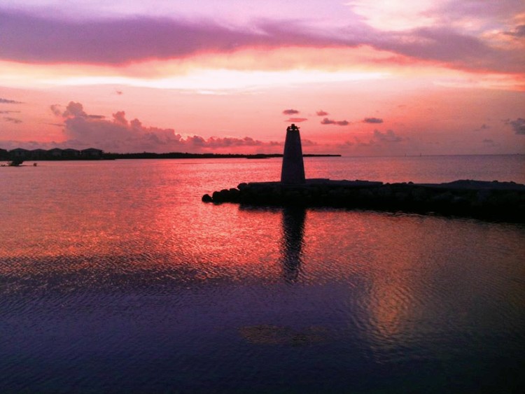 Lighthouse sunset 