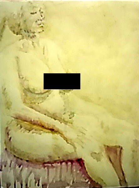 Amber Cropped Watercolor