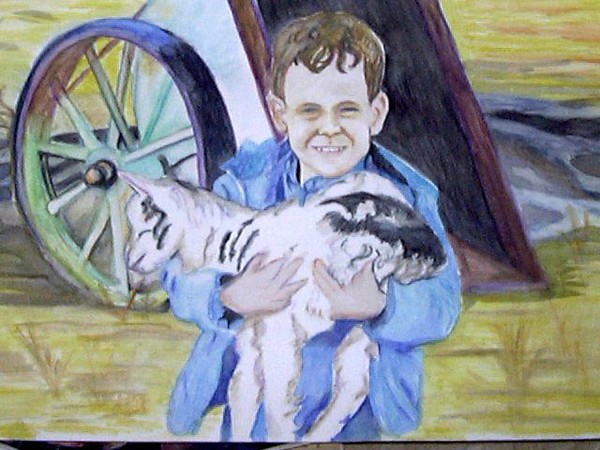 Wade with a Goat