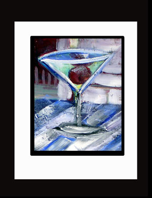 apptini with a cherry