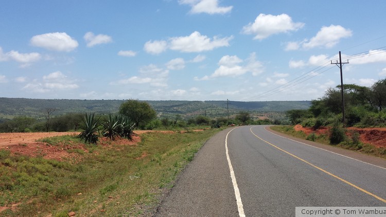 The Yatta Plateau as seen from the Kitui-Machakos highway