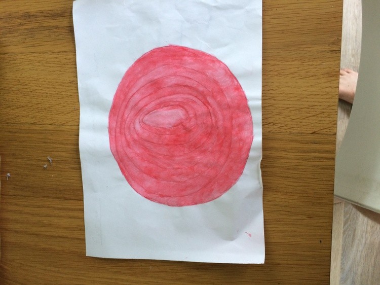 Red circle