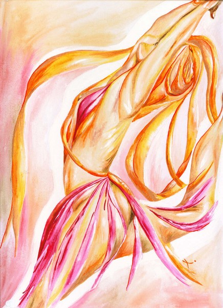 Dancers leap