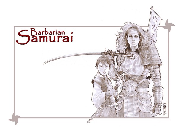 Barbarian Samuarai Sketch