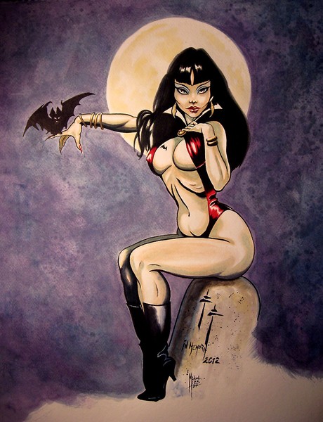 Classic Vampirella commissioned by Scott V. 