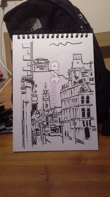 liverpool urban sketch