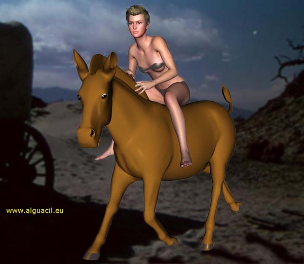 bareback ridding