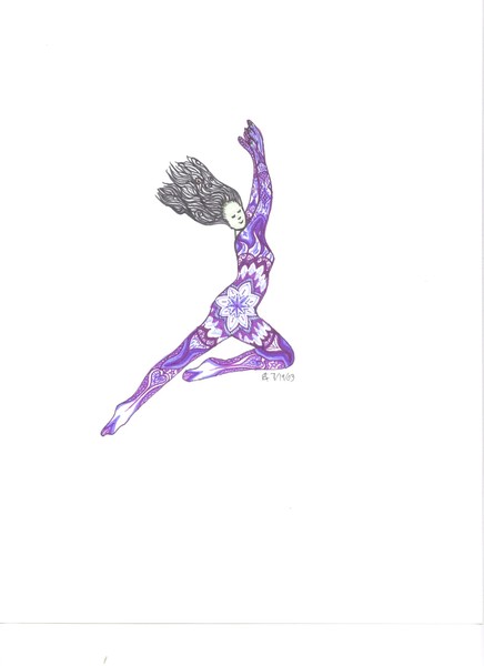 purple lady