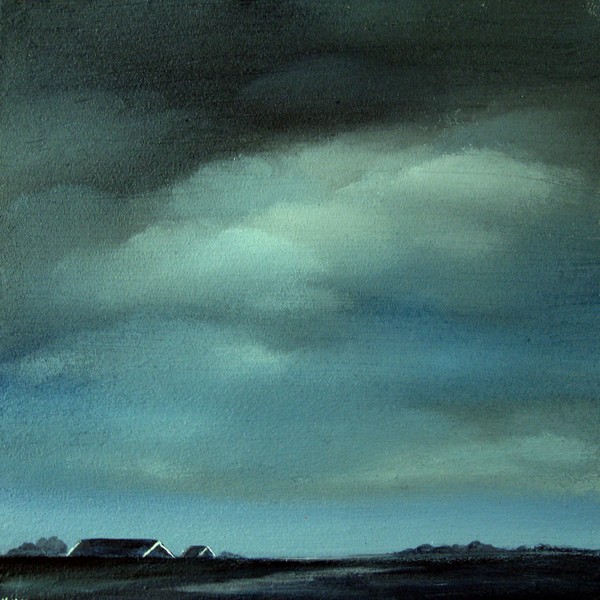Evening in the polder.